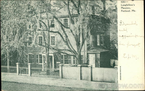 Longfellow's Mansion Portland Maine