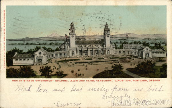 United States Government Building 1905 Lewis & Clark Exposition