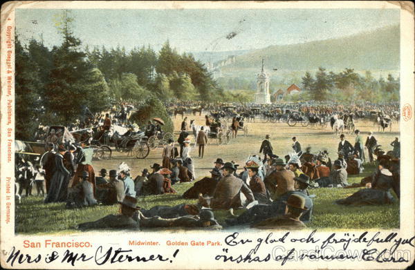 Midwinter, Golden Gate Park San Francisco California