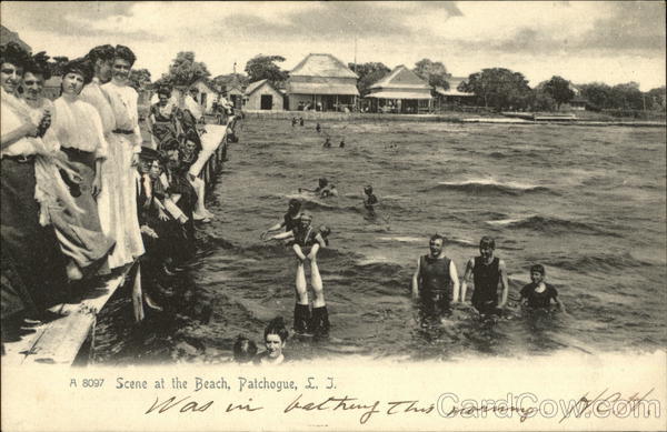Scene at the Beach Patchogue New York