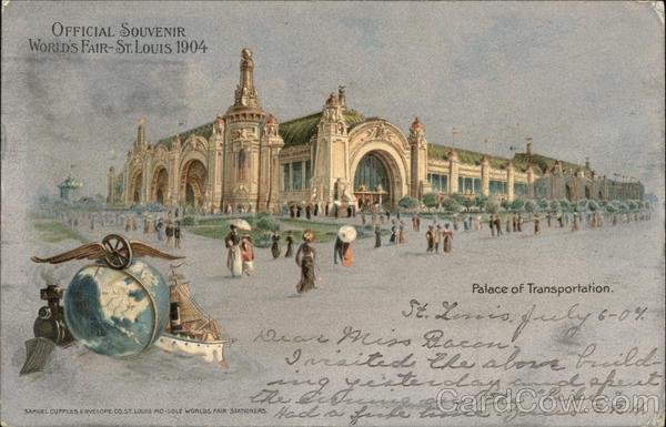 Palace of Transportation St. Louis Missouri 1904 St. Louis Worlds Fair