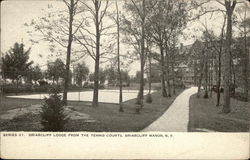 Briarcliff Lodge from the Tennis Courts Postcard