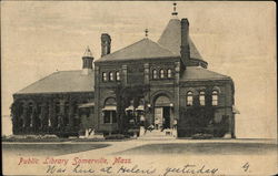 Public Library Somerville, MA Postcard Postcard Postcard