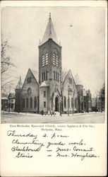 First Methodist Episcopal Church Holyoke, MA Postcard Postcard Postcard