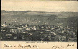 Bird's Eye View of Town Hornellsville, NY Postcard Postcard Postcard