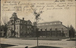 NY State Armory Olean, NY Postcard Postcard Postcard