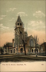 First M. E. Church Clearfield, PA Postcard Postcard Postcard