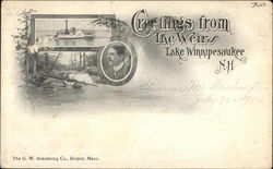 Greetings From the Weirs Lake Winnipesaukee, NH Postcard Postcard Postcard