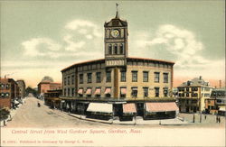 Central Street from West Gardner Square Postcard