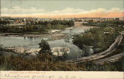 Birdseye View of Town Manchester, NH Postcard Postcard Postcard