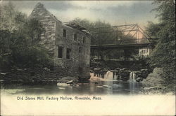 Old Stone Mill, Factory Hollow Postcard