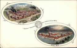 Boston Rubber Shoe Co. Mills No. 1 and 2 Postcard