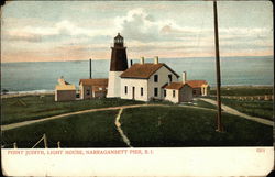 Point Judith Light House Postcard