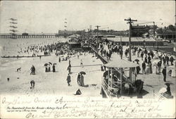 The Boardwalk from the Arcade Asbury Park, NJ Postcard Postcard Postcard