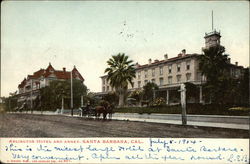 Arlington Hotel and Annex Santa Barbara, CA Postcard Postcard Postcard
