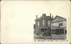 Town House and Telephone Office Greenville, NH Postcard Postcard Postcard