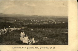 Greenville from Barretts Hill Postcard