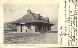 N.Y.C.R.R. Station Huntington, MA Postcard Postcard Postcard