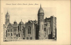 Edward Everett Hale's Church Boston, MA Postcard Postcard Postcard