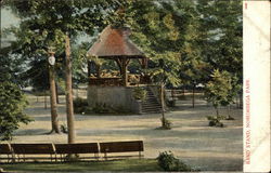 Band Stand, Norumbega Park Postcard
