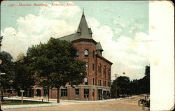 Masonic Building Newton, MA Postcard Postcard Postcard