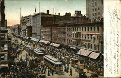 Market St., from Broad St. Newark, NJ Postcard Postcard Postcard