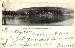 Brown's Lake Newfoundland, NJ Postcard Postcard Postcard