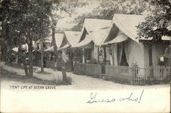 Tent Life at Ocean Grove New Jersey Postcard Postcard Postcard