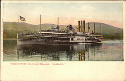 Hudson River Day Line Steamer "Albany" Steamers Postcard Postcard Postcard