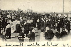 The New Boardwalk Asbury Park, NJ Postcard Postcard Postcard