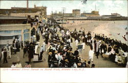 Annual Floral Parade on Board Walk Postcard