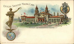 Machinery and Transportation Building Buffalo, NY 1901 Pan American Exposition Postcard Postcard Postcard