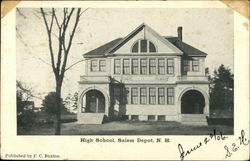 High School Salem Depot, NH Postcard Postcard Postcard