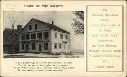 Medway Historical Society Postcard
