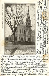 St. Edward's Catholic Church Medfield, MA Postcard Postcard Postcard