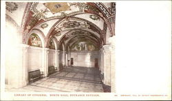 Library of Congress, North Hall, Entrance Pavilion Postcard