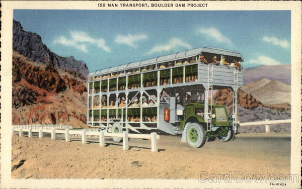 150 Man Transport, Boulder Dam Project Nevada