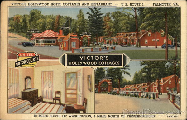 Victor's Hollywood Cottages Falmouth Virginia