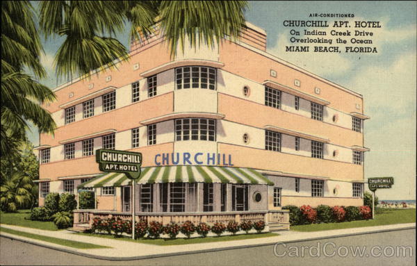 Churchill Apt. Hotel Miami Beach Florida