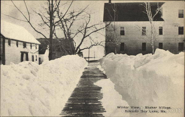 Winter View, Shaker Village,Sabbathday Lake New Gloucester Maine