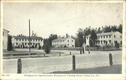 Headquarters - Quartermaster Replacement Training Center Fort Lee, VA Postcard Postcard Postcard