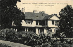 University of Bridgeport, Linden Hall - Womens Dormitory Postcard