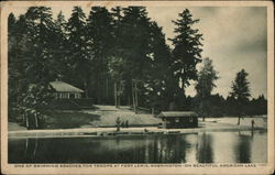 One of Swimming Beaches for Troops Postcard