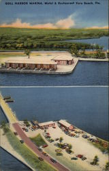 Gull Harbor Marina Postcard