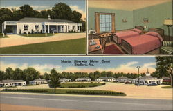 Martin Sherwin Motor Court Stafford, VA Postcard Postcard Postcard