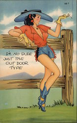 Cowgirl Leaning on Fence Cowgirl Leaning on Fence