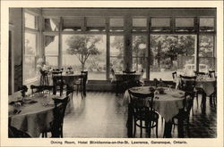 Dining Room, Hotel Blinkbonnie-on-the-St. Lawrence Postcard