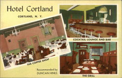 Hotel Cortland New York Postcard Postcard Postcard