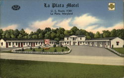 La Plata Motel Maryland Postcard Postcard 