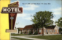 Dielman's Motel Lima, OH Postcard Postcard Postcard